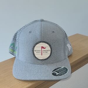 Flexfit Tech 110 Gray Wine Valley Golf Club Cap🎯5 For $25🎯3 For $15🎯